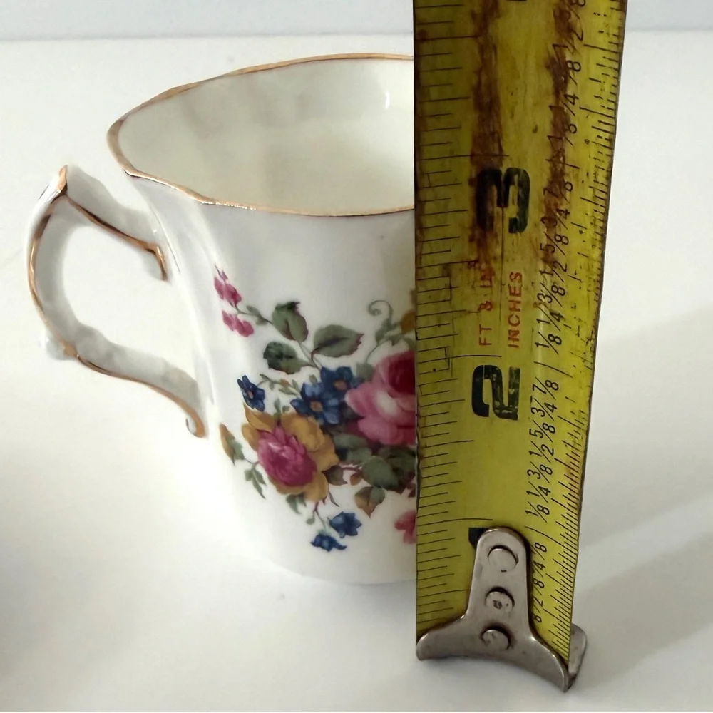 Vintage Hammersley Fine‎ Bone China England Demitasse Cup & Saucer Set, Roses
